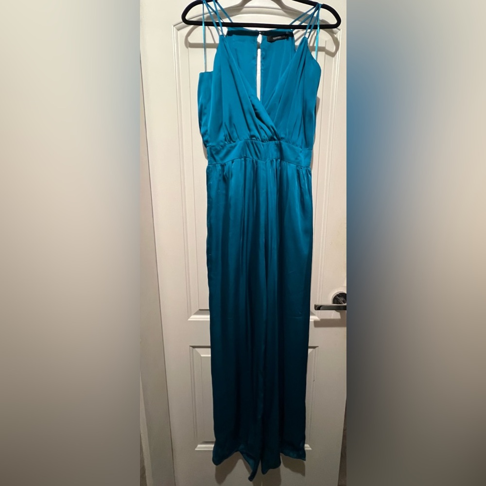 TEAL FORMAL JUMPSUIT